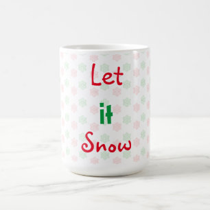 Mok met kerstsneeuwvlokken
