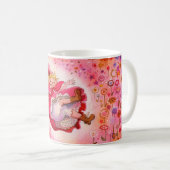 Mok met kleine rode rondjes - Eenvoudige ritsen (Voorkant rechts)