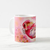 Mok met kleine rode rondjes - Eenvoudige ritsen (Voorkant links)