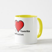 Mok met kleur aan de binnenkant (Voorkant rechts)