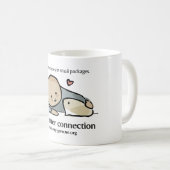 Mok met kleur logo en website (Voorkant rechts)