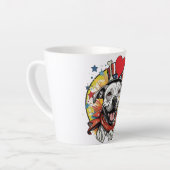 mok met lachende pitbull (Linkerhoek)