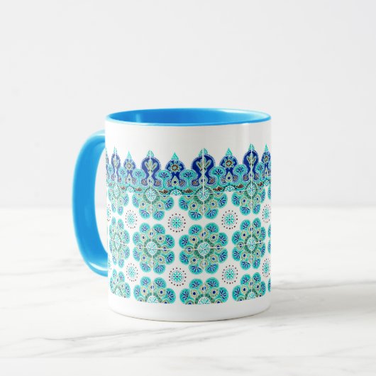 Mok met landelijk huisje design (Voorkant links)