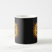 Mok met Letter S Comic Sunburst Monogram Initiaal (Center)