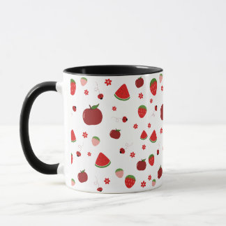 Mok met leuke fruitprint | Esthetische keukenmok