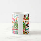 mok met leuke kerstpersonages (Center)