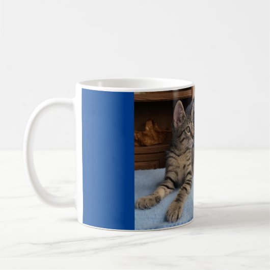 Mok met leuke kitten (Links)