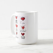 Mok met liefdestaal (Voorkant links)