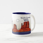 Mok met liefdevolle handen Blauwe (Voorkant rechts)