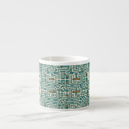 Mok met lijnenmotief: Geometrische elegant