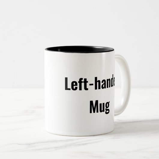 Mok met linkshandige tweetone koffie (Voorkant rechts)