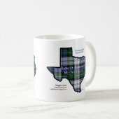 Mok met Loch Lonach Mysteries Tartan Texas Logo (Voorkant rechts)