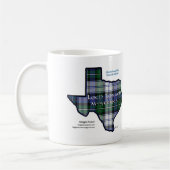 Mok met Loch Lonach Mysteries Tartan Texas Logo (Links)