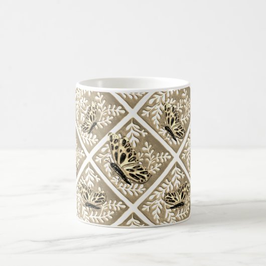 Mok met loof en vlinders (Center)