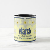 Mok met Maart Maand Vloer het Daffodil (Midden)