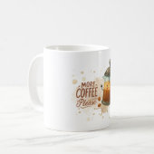 Mok met 'Meer koffie alstublieft' tekst (Voorkant links)