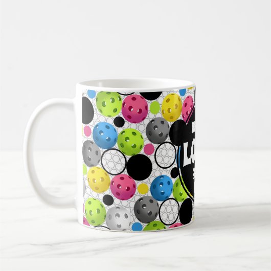 Mok met meerdere kleuren voor Pickleball Coffee (Links)