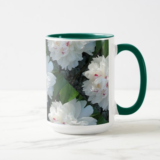 Mok met meerdere kostbare peony's (Rechts)