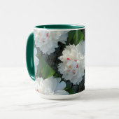 Mok met meerdere kostbare peony's (Voorkant links)