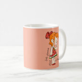 Mok met Meisje in Watermeloen Jurk (Voorkant rechts)