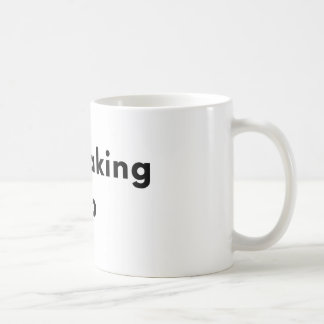 Mok met minimale typografie 'Nog steeds wakker wor