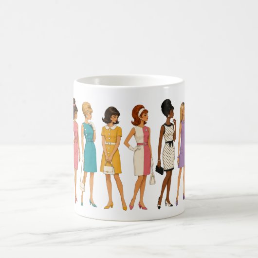 Mok met mode-icoon uit de jaren 60 (Center)