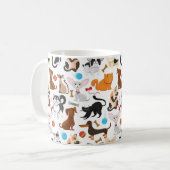 Mok met Moppige Katten en Honden (Voorkant links)