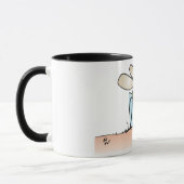 Mok met mug die een arm bijt (Links)