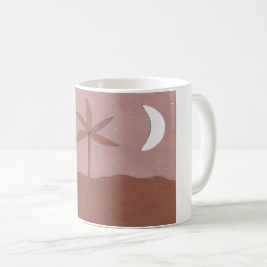 Mok met Nighttime Mountain Scene (Voorkant rechts)