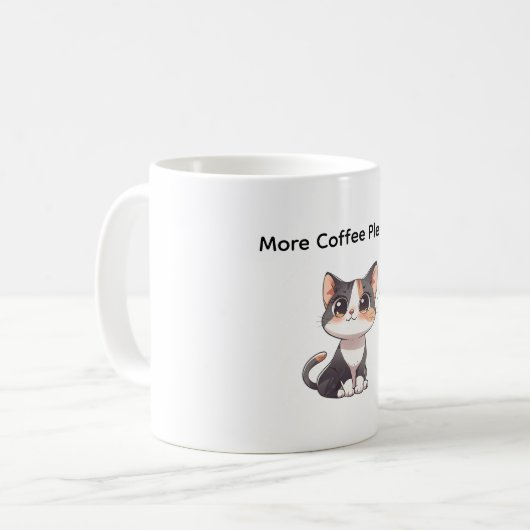 Mok Met Ontwerp Kat  (Voorkant links)