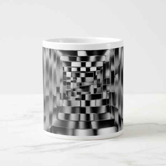 mok met optical illusion (Voorkant)