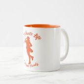 Mok met Oranje Silhouette (Voorkant rechts)