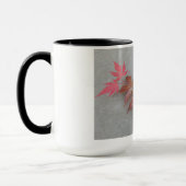 mok met originele foto van veranderende bladeren (Links)