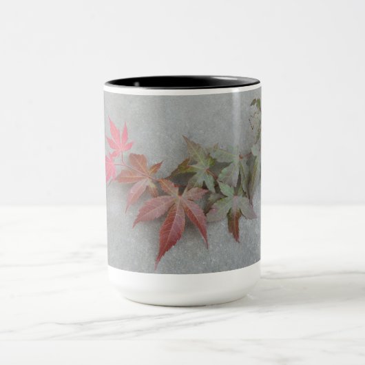 mok met originele foto van veranderende bladeren (Midden)