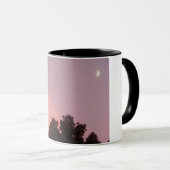 mok met originele foto van zonsondergang met maan (Voorkant rechts)