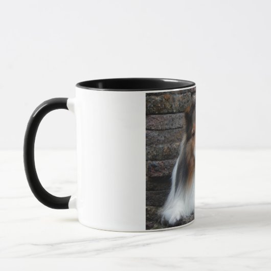 mok met originele Sheltie foto (Links)