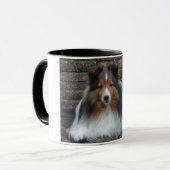 mok met originele Sheltie foto (Voorkant links)