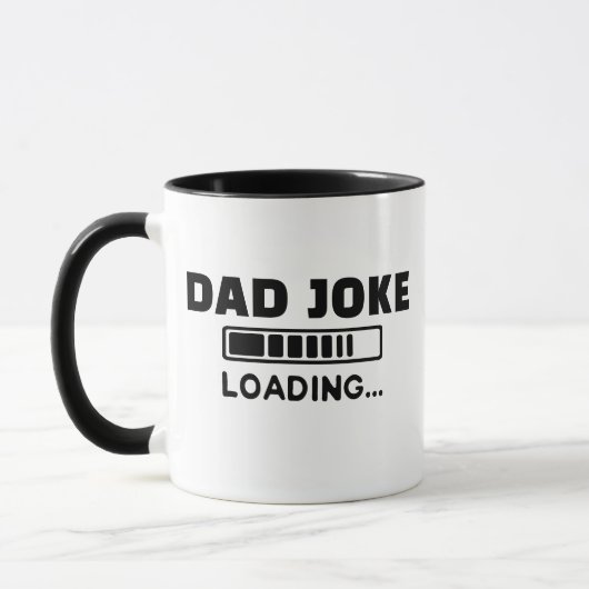 Mok met papa-grap aan het laden, grappig koffieges (Links)