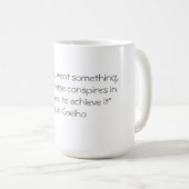 Mok met Paulo Coelho Quote (Voorkant rechts)