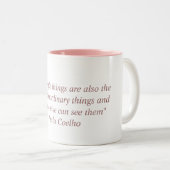 Mok met Paulo Coelho Quote (Voorkant rechts)