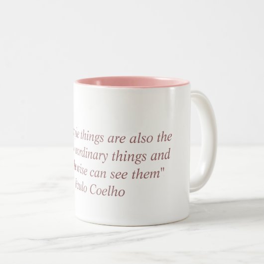 Mok met Paulo Coelho Quote (Voorkant rechts)