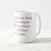 Mok met Paulo Coelho Quote (Voorkant rechts)