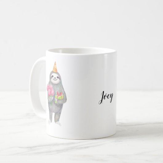 Mok met persoonlijke naam - Goedkeuring zondag - M (Voorkant links)