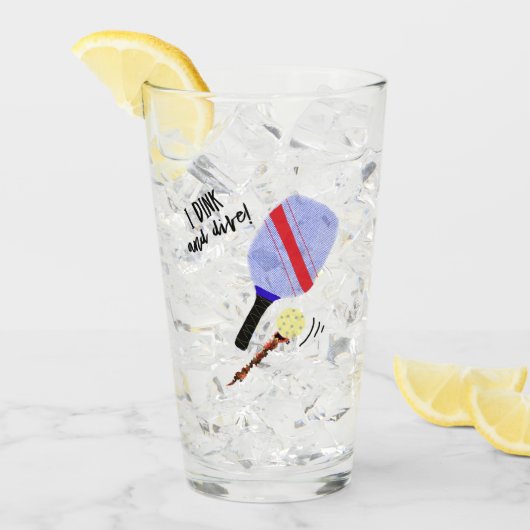 Mok met Pickleball Glas (Voorkant ijs)
