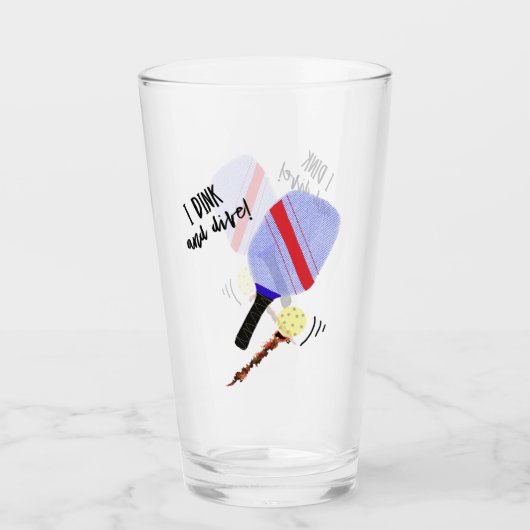 Mok met Pickleball Glas (Voorkant)