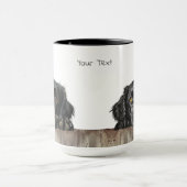 Mok met platte omhulling van de retriever (Midden)