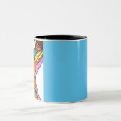 Mok met pop kunst en positief beeld (Center)