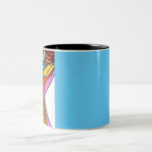 Mok met pop kunst en positief beeld (Center)