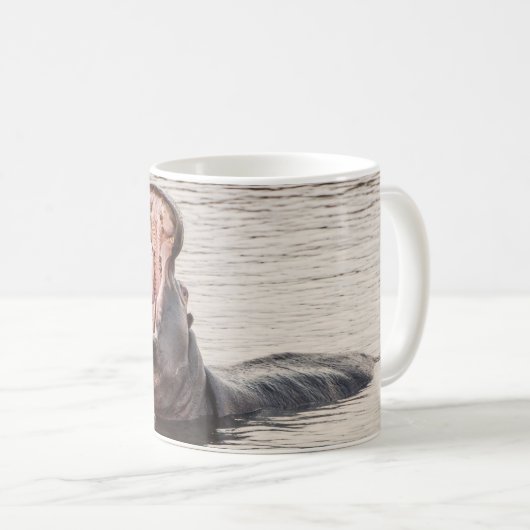 Mok met portret van Hippo Yawning (Voorkant rechts)