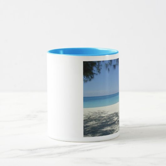 Mok met powder Blue Ringer Beach (Midden)